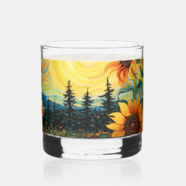 Zonnebloemen Schilderij Van Gogh Whisky Glas