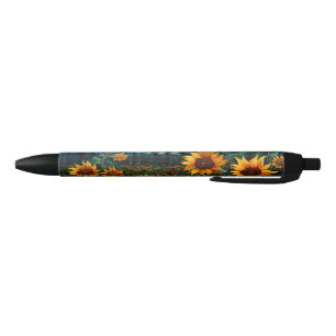 Zonnebloemen Schilderij Van Gogh Zwarte Inkt Pen