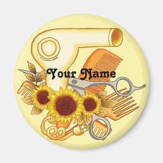 Zonnebloemen Schoonheidsmagneet Magneet (Voorkant)