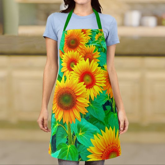 Zonnebloemen Schort