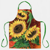 Zonnebloemen Schort - Schilderij (Voorkant)