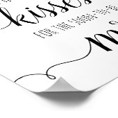 Zonnebloemen schotelspel raad eens hoeveel kussen  poster (Hoek)