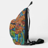 Zonnebloemen Schoudertas Sling Bag (Rechts)
