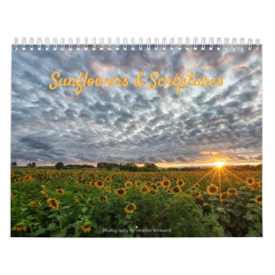 Zonnebloemen & Schriftkalender Kalender