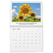 Zonnebloemen & Schriftkalender Kalender (Mar 2027)