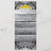 Zonnebloemen Schuur Hout Collectie Programma Rack Programmakaart (Achterkant)