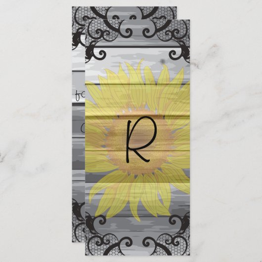 Zonnebloemen Schuur Hout Collectie Programma Rack Programmakaart (Voorkant / Achterkant)