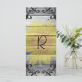 Zonnebloemen Schuur Hout Collectie Programma Rack Programmakaart (Staand voorkant)