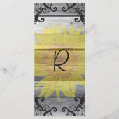 Zonnebloemen Schuur Hout Collectie Programma Rack Programmakaart (Voorkant)