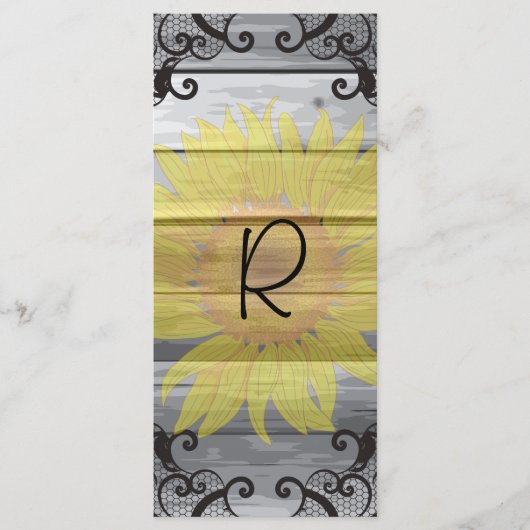 Zonnebloemen Schuur Hout Collectie Programma Rack Programmakaart (Voorkant)