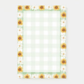  zonnebloemen Scottish Trendy Green Yellow Post-it® Notes (Voorkant)