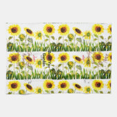 Zonnebloemen 'Seed Your Garden' Script Woorden Theedoek (Horizontaal)