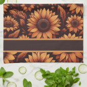 Zonnebloemen Seizoen Theedoek (Gevouwen)