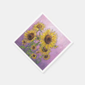 Zonnebloemen Servet (Hoek)