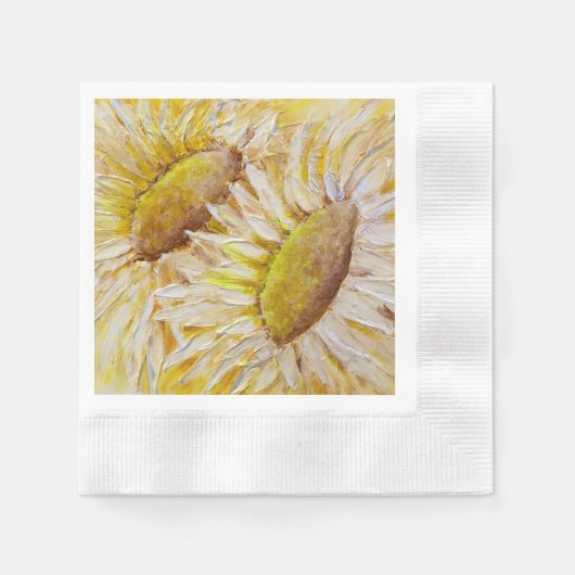 Zonnebloemen Servet (Voorkant)
