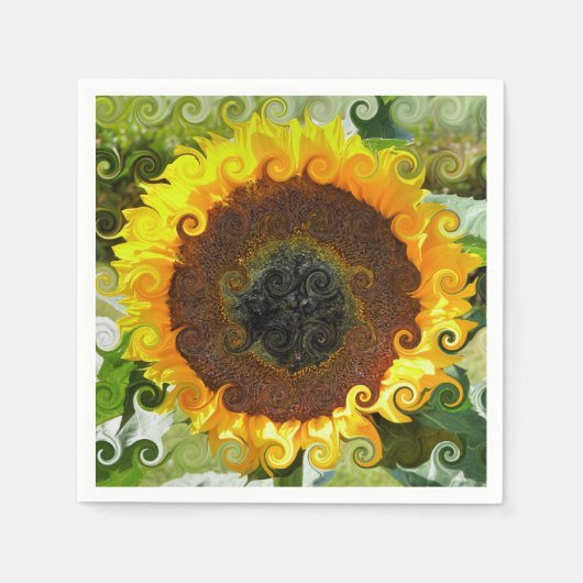 ZONNEBLOEMEN SERVET (Voorkant)
