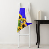 Zonnebloemen Sherpa Deken Oekraïense vlag Kleuren (In situ)