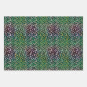 Zonnebloemen Shiny Batik Inpakpapier Vel (Voorkant 3)