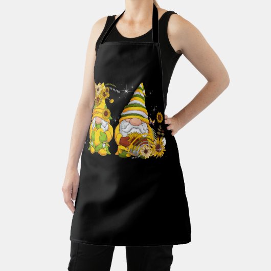 Zonnebloemen Shows Hartliefde voor zomervacat Schort (Insitu)