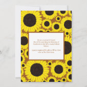 Zonnebloemen Sinaasappel van de Gradupartij Rust Kaart (Achterkant)