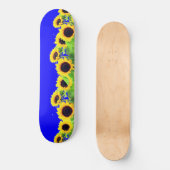 Zonnebloemen Skateboard - Oekraïense vlagkleuren (Voorkant)