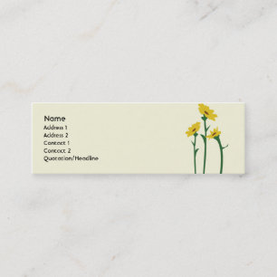 Zonnebloemen - Skinny Mini Visitekaartje
