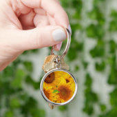 Zonnebloemen Sleutelhanger (Hand)