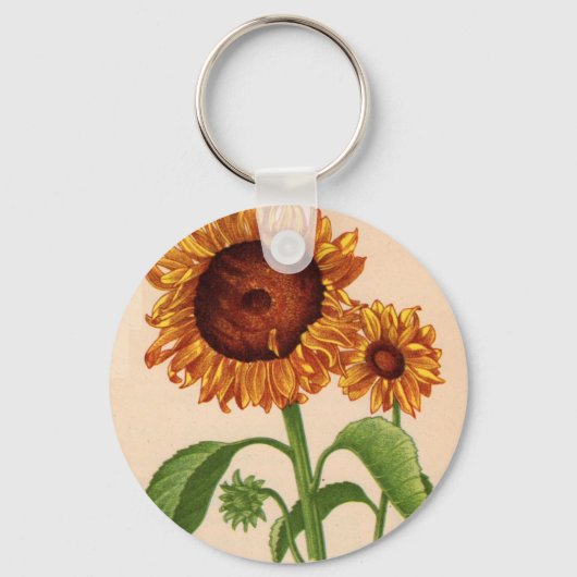 zonnebloemen sleutelhanger (Voorkant)