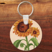 zonnebloemen sleutelhanger (Voorkant)