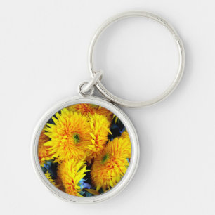 Zonnebloemen Sleutelhanger