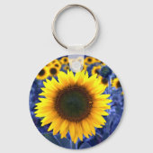 Zonnebloemen Sleutelhanger (Voorkant)