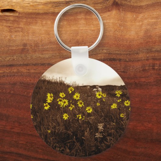 Zonnebloemen Sleutelhanger (Voorkant)