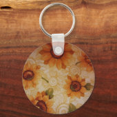 Zonnebloemen Sleutelhanger (Voorkant)