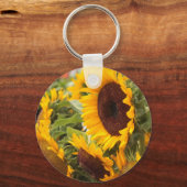 Zonnebloemen Sleutelhanger (Voorkant)