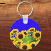 Zonnebloemen Sleutelhanger (Achterkant)