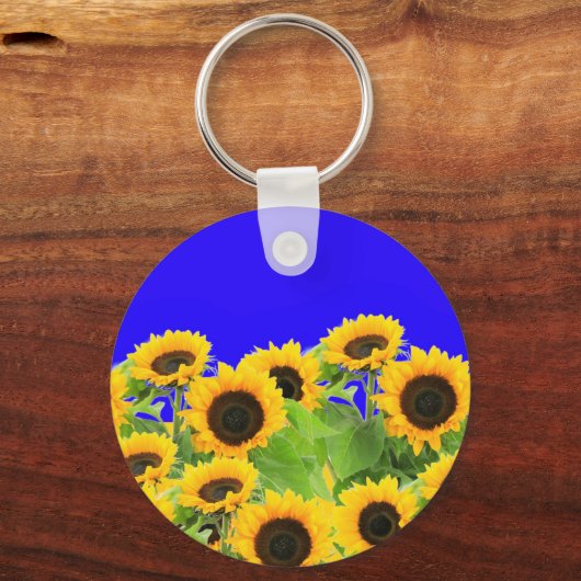 Zonnebloemen Sleutelhanger (Voorkant)