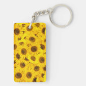 Zonnebloemen Sleutelhanger (achterkant)