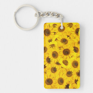 Zonnebloemen Sleutelhanger