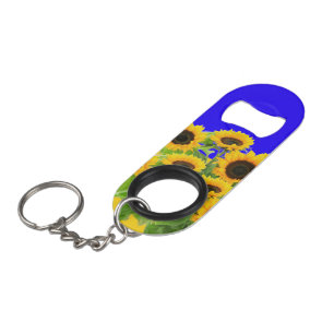 Zonnebloemen Sleutelhanger Flesopener Mini Flessenopener
