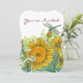 Zonnebloemen Snapdragon Bloemen 60ste Verjaardagsf Kaart (Staand voorkant)