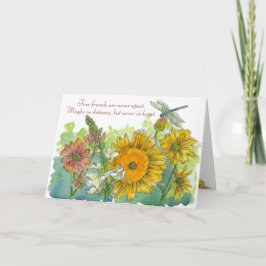Zonnebloemen Snapdragon Flowers Miss You Friend Kaart