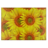 Zonnebloemen Snijplank (Voorkant)