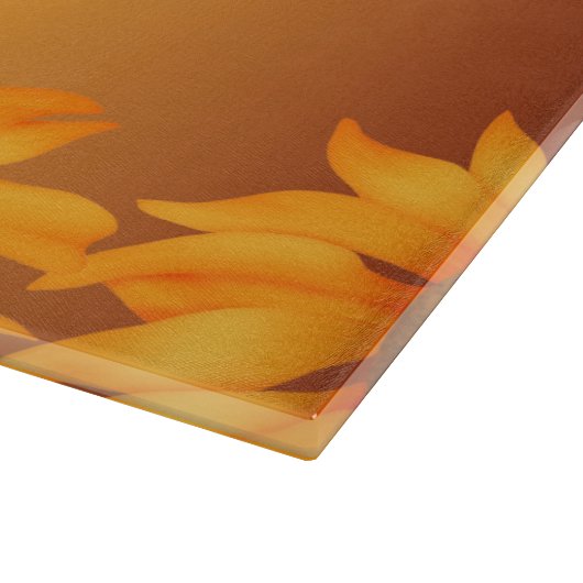 Zonnebloemen Snijplank (Hoek)