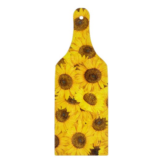 Zonnebloemen Snijplank (Voorkant)