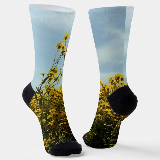 Zonnebloemen Sokken (Gebogen)