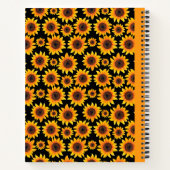 zonnebloemen Spirale samenstelling Notitieboek (Achterkant)