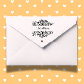 Zonnebloemen split monogram thema rubberstempel