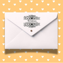 Zonnebloemen split monogram thema rubberstempel