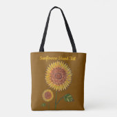 Zonnebloemen staan hoog tote bag (Achterkant)
