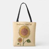 Zonnebloemen staan hoog tote bag (Achterkant)